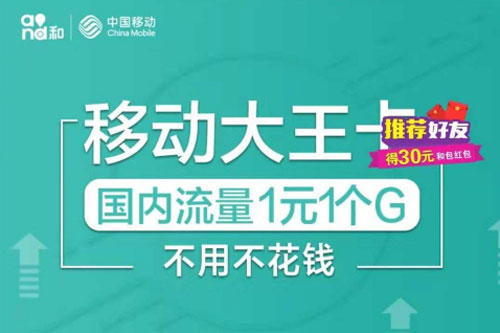 移动大王卡18元套餐的定向流量介绍